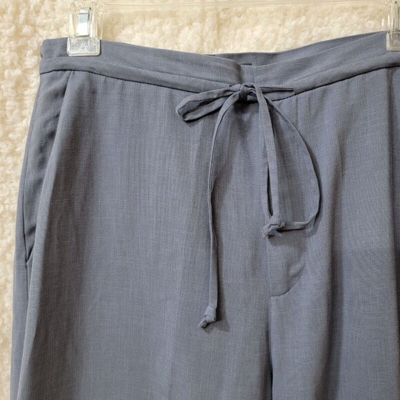Banana Republic Casual Pants‎ Womens 10 Gray 28X32 High rise Wide Leg Pockets - Picture 2 of 9